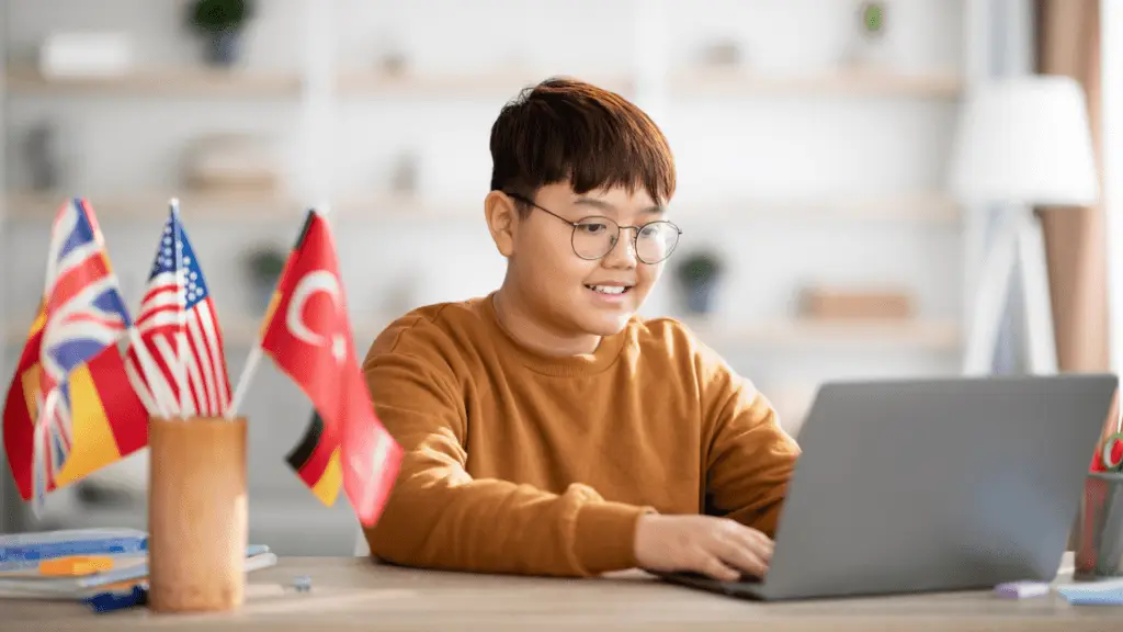 Students using translation tools for international collaboration
